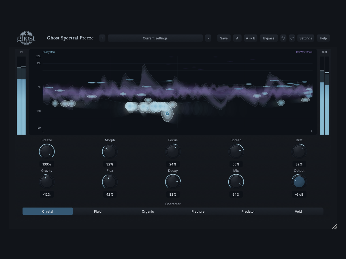 Ghost Spectral Freeze plugin